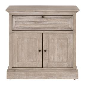 Eden 1-Drawer 2-Door Nightstand in Natural Gray Acacia - Essentials For Living 6053.NG