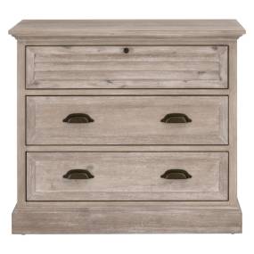 Eden 3-Drawer Nightstand in Natural Gray Acacia - Essentials For Living 6054.NG
