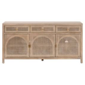 Cane Media Sideboard in Smoke Gray Oak, Smoke Gray Cane - Essentials For Living 8087.SGRY-OAK/CN