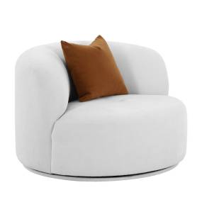 Fickle Grey Velvet Swivel Chair - TOV-S68666