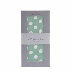 Jade Polka Dot Swaddle - Newcastle Classics 2024