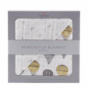 Hot Air Balloon and Northern Star Bamboo Muslin Newcastle Blanket - Newcastle Classics 329