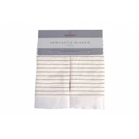 Pencil Stripe Bamboo Muslin Security Blanket - Newcastle Classics 3609