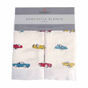 Vintage Muscle Cars Bamboo Muslin Security Baby Blankie - Newcastle Classics 3617