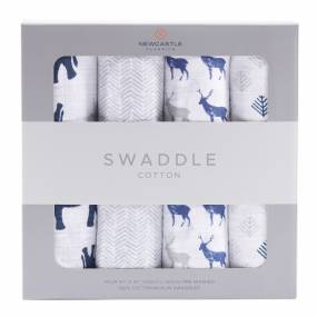 In the Wild Cotton Muslin Swaddle 4PK - Newcastle Classics 4456