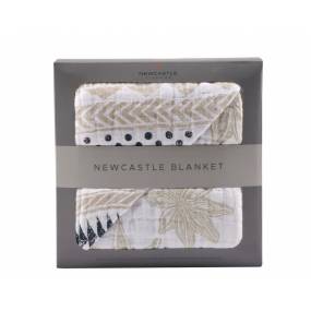 Pyramid Print And Star Anise Cotton Muslin Newcastle Blanket - Newcastle Classics 671