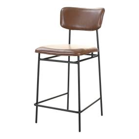 SAILOR COUNTER STOOL DARK BROWN - Moe's Home Collection EQ-1015-20