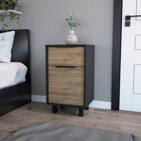 Luxor Z Nightstand, One Cabinet, Superior Top, One Drawer FM Furniture FM7909MWM