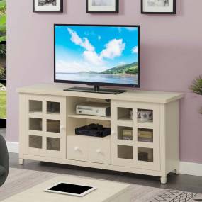 Newport Park Lane 1 Drawer TV Stand with Storage Cabinets and Shelves for TVs up to 65 Inches - Convenience Concepts 131127IV