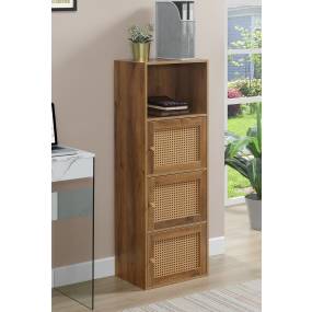 Xtra Storage Weave 3 Door Cabinet with Shelf - Convenience Concepts 161188AHBG