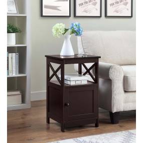 Oxford End Table with Cabinet - Convenience Concepts 203066ES