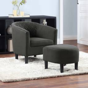 Take a Seat Roosevelt Accent Chair with Ottoman - Convenience Concepts 310151MFGY