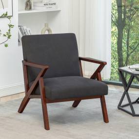 Take a Seat Cliff Mid-Century Modern Accent Lounge Armchair - Convenience Concepts 310451FDGY