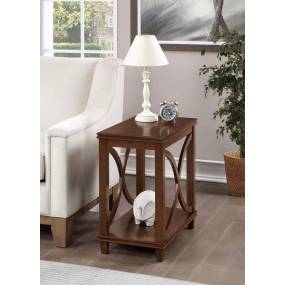 Florence Chairside Table in Espresso Finish - Convenience Concepts 602045ES