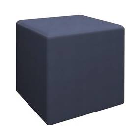 HPFI 1517 Youth-Size Cube - 15" x 15" x 15" - Material: Polyurethane Upholstery, Hardwood Base, Foam, Polycarbonate Upholstery, Polyester Resin Upholstery, Polyester Upholstery, Cotton Back - Finish: Nautical Upholstery - HPT1517STP74