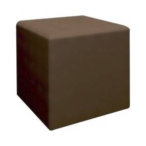 HPFI 1517 Youth-Size Cube - 15" x 15" x 15" - Material: Polyurethane Upholstery, Hardwood Base, Foam, Polycarbonate Upholstery, Polyester Resin Upholstery, Polyester Upholstery, Cotton Back - Finish: Mink Upholstery - HPT1517STP76