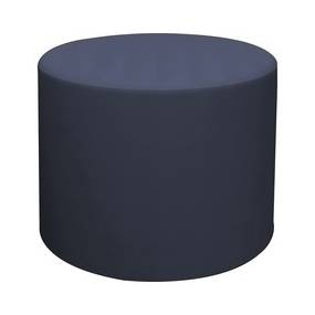 HPFI 1524 Round Ottoman - 18" x 24" - Material: Polyurethane Upholstery, Hardwood Base, Foam, Polycarbonate Upholstery, Polyester Resin Upholstery, Polyester Upholstery, Cotton Back - Finish: Nautical Upholstery - HPT1524STP74