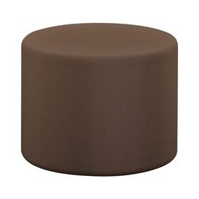 HPFI 1524 Round Ottoman - 18" x 24" - Material: Polyurethane Upholstery, Hardwood Base, Foam, Polycarbonate Upholstery, Polyester Resin Upholstery, Polyester Upholstery, Cotton Back - Finish: Mink Upholstery - HPT1524STP76