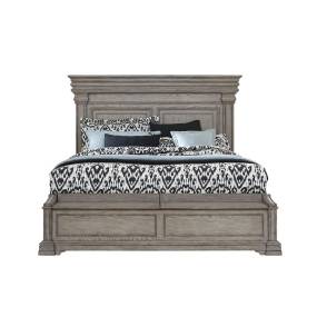 Madison Ridge King Panel Bed with Blanket Chest Footboard in Heritage Taupe - Home Meridian P091-BR-K4