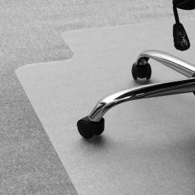 Cleartex Unomat Anti-Slip Lipped Chair Mat Hard Floors and Carpet Tiles - 35 x 47" - Floortex FC128920LRA