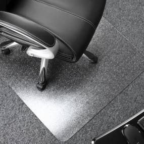 Ultimat Polycarbonate Rectangular Chair Mat for Carpets over 1/2" - 48 x 53" - Floortex FR1113427ER