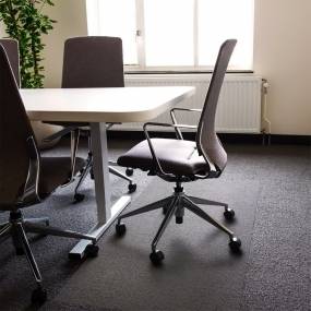 Ultimat Polycarbonate Square Chair Mat for Carpets - 60 x 60" - Floortex FR1115015023ER