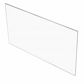 Clear Panel Dividers with Square Corners - 1/8" T x 60" W x 16" H - Set of 9 Units - USA Sealing BULK-PD-1