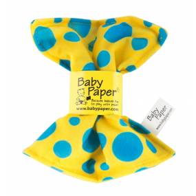 Yellow W/Blue Dots Baby Paper - YELLOW W-BLUE DOTS