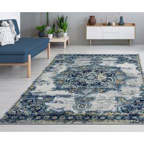 Luxe Weavers Magnolia Collection Ivory 5x7 Abstract Area Rug - 2937 Magnolia Ivory 5x7