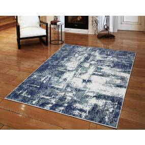 Luxe Weavers Hampstead Collection Blue 5x7 Abstract Area Rug - 49 Blue 5x7