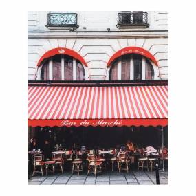  Parisian Bistro - Photo by Veronica Olson, Printed on Tempered Glass - Yosemite Home Décor 3120099