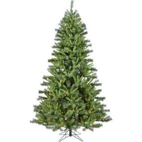 7.5-Ft. Norway Pine Artificial Christmas Tree with Clear LED String Lighting - Christmas Time CT-NP075-LED