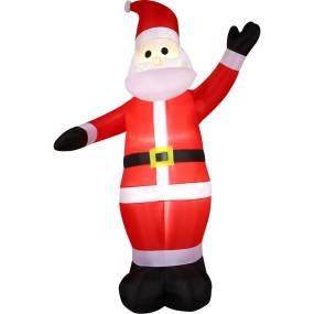 Christmas Time 10-Ft. Pre-Lit Inflatable Santa Claus Outdoor Christmas Decoration - Almo CT-SANTA106-L