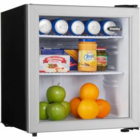 1.6 Cu. Ft. Compact Refrigerator with Commercial-Grade Glass Door - Danby DAG016A1BDB