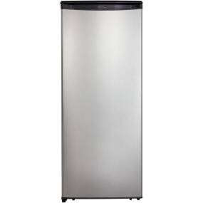 Designer 11-Cu. Ft. All Refrigerator with Black Sides with Spotless Steel Door - Danby DAR110A1BSLDD