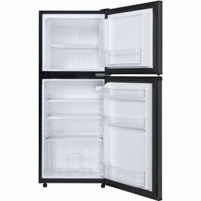 4.7-Cu. Ft. Dual-Door Compact Refrigerator/Freezer in Black Stainless Steel - Danby DCR047A1BBSL
