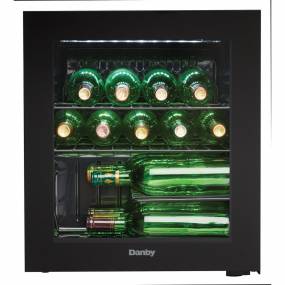 16-Bottle Wine Cooler - Danby DWC018A1BDB