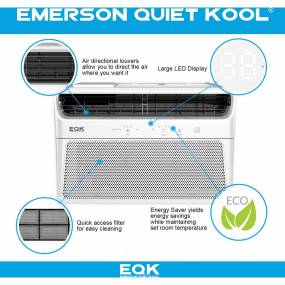 Emerson Quiet Kool 10000 BTU Window Air Conditioner with Remote Control - D2 EARC10RE1H