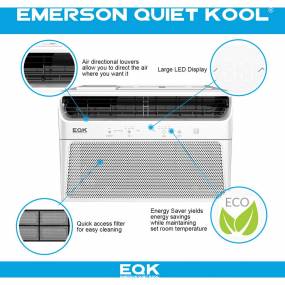 Emerson Quiet Kool 15000 BTU Window Air Conditioner with Wifi Controls - D2 EARC15RSE1H