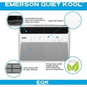 Emerson Quiet Kool 8000 BTU Window Air Conditioner with Wifi Controls - D2 EARC8RSE1H