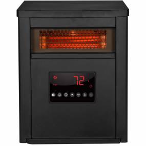 6-Element Infrared Heater with Black Steel Cabinet - LifeSmart HT1012R