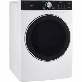 8.0-Cu. Ft. Front Load Gas Dryer in White - Midea MLG45N1AWW