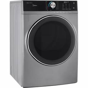 8.0-Cu. Ft. Front Load Gas Dryer in Graphite Silver - Midea MLG52S7AGS