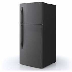 18-Cu. Ft. Top Mount Refrigerator in Black - Midea WHD-663FWEB1