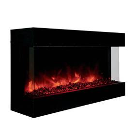 Smart 40" 3 sided glass electric fireplace Built-in only  - Amantii 40-TRU-VIEW-XL-DEEP