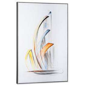 Schooner Winds I, Hand Painted Framed Canvas - Gild Design House 01-01143