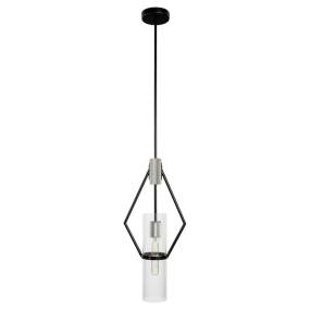 Everly Single Light Pendant, Black and Chrome - Gild Design House 03-00858