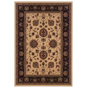 Ariana 130/7 Ivory/ Black 8' Square Indoor Area Rug - Oriental Weavers A130/7240240SQ