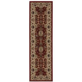 Ariana 130/8 Red/ Ivory 2'3" X 7'9" Indoor Area Rug - Oriental Weavers A130/8068235ST