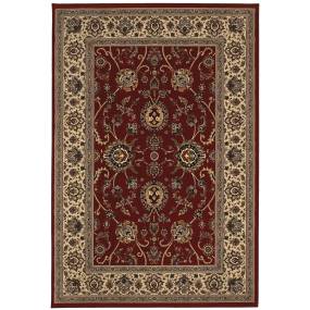 Ariana 130/8 Red/ Ivory 4' X 5'9" Indoor Area Rug - Oriental Weavers A130/8120180ST